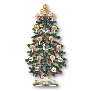 Sapin aux bougies blanches