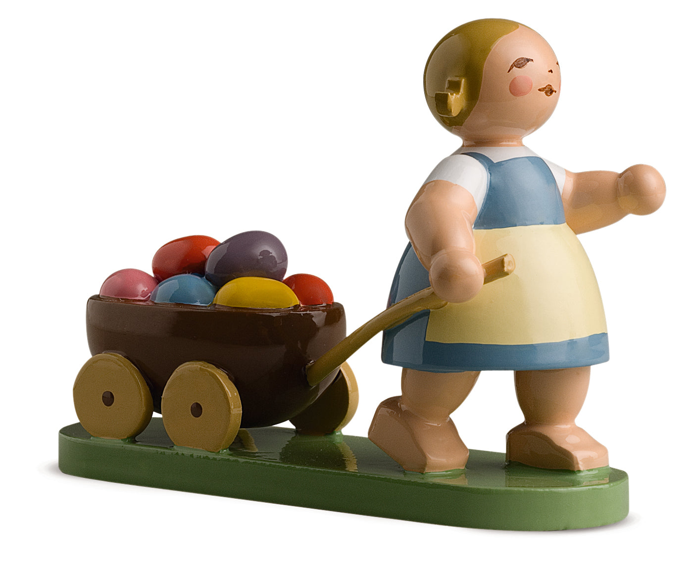 Ostermädchen mit Wagen