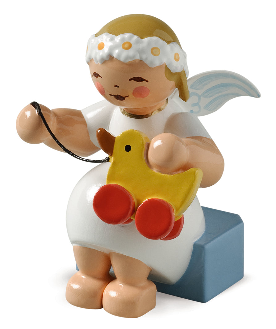 Margeritenengel mit Spielzeugente