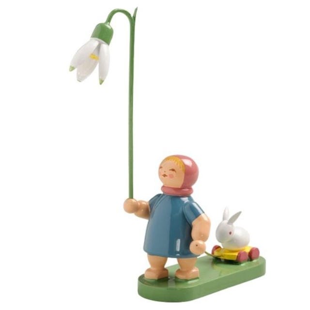 Girl with Snowdrops
