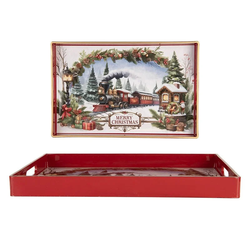 Tablett Weihnachtszug