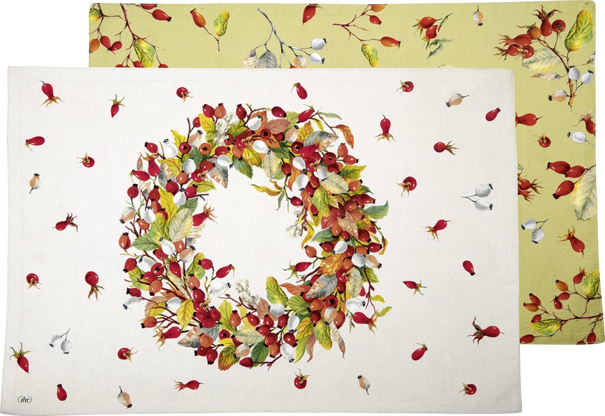 Rose Hip Wreath Tischset