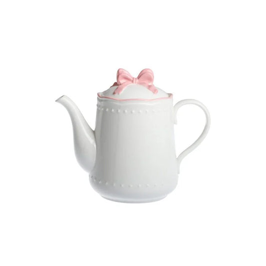 Teekanne rosa Masche