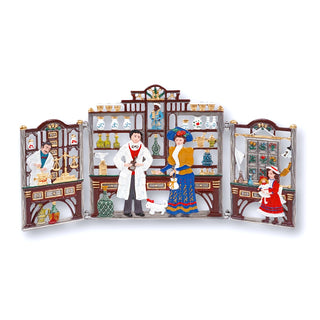 Folding Tin Picture Pharmacy