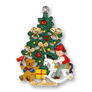 Christbaum mit Schaukelpferd
