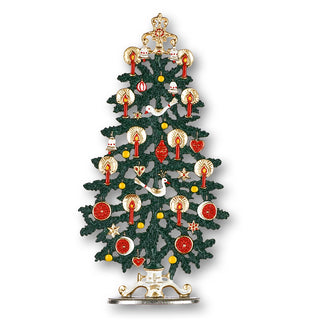 Tannenbaum mit roten Kerzen