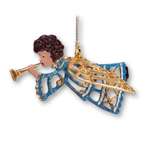 3D Miniatur Engel blau