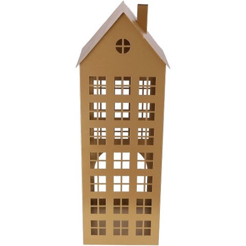Laterne Haus Gold