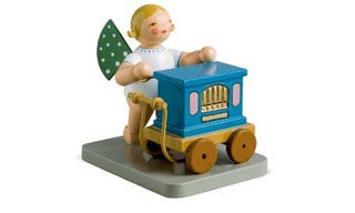 Angel with barrel organ