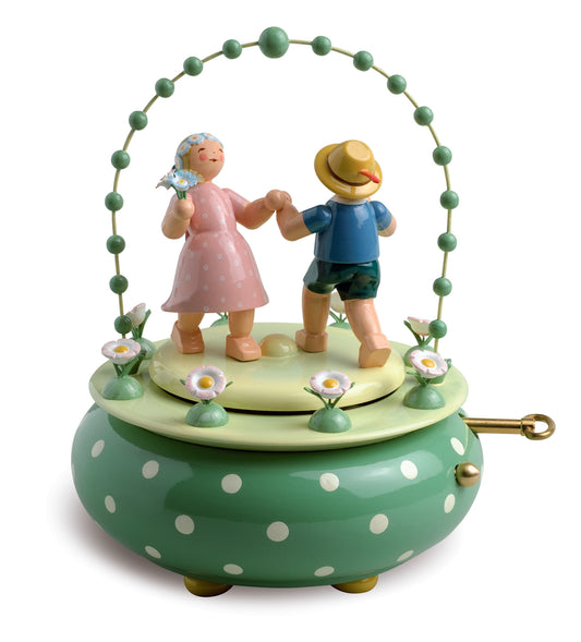 Spieldose Zwei Tänzer im Bogen
