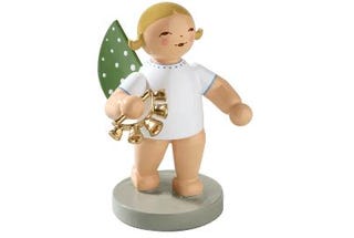 Angel with a wreath of bells