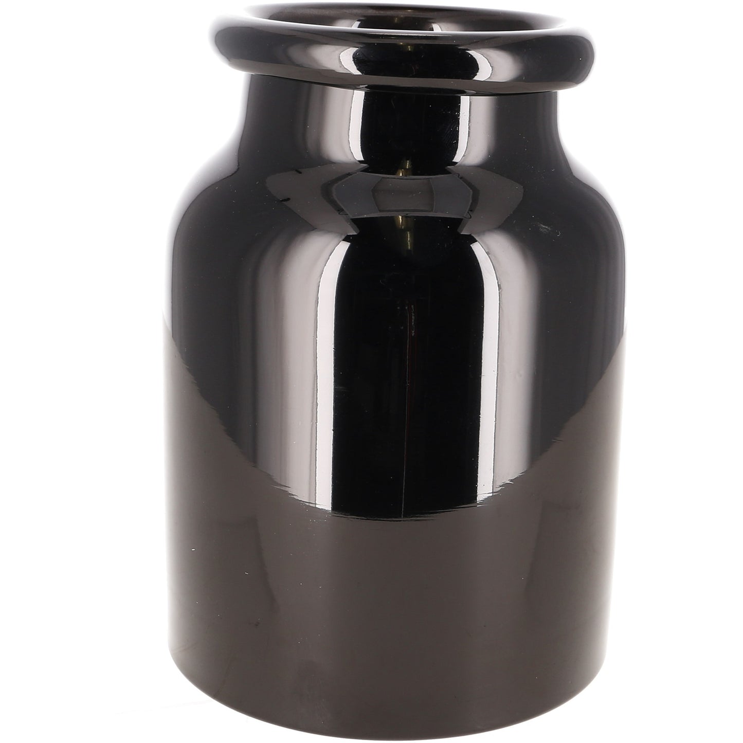 Glas Vase schwarz