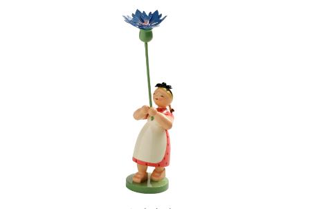 Girl with cornflower